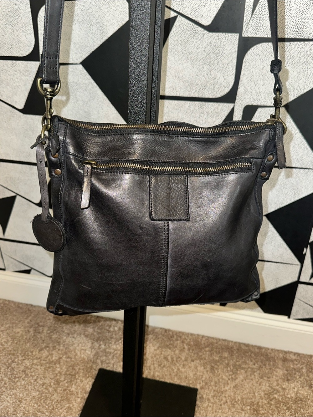 Harbor 2nd Genuine Leather Shoulder Crossbody Bag | All Leather | Blue
